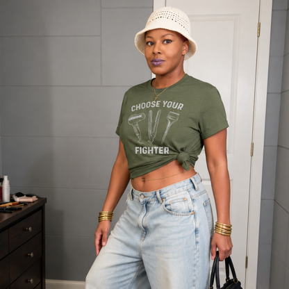 Choose Your Fighter Hairstylist Graphic Tee