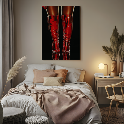 Crimson Stance" – Printable Wall Art (18x24)