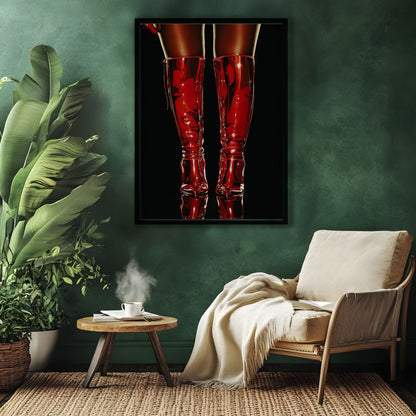 Crimson Stance" – Printable Wall Art (18x24)