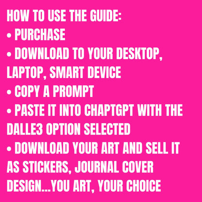 Paint Drip Prompt Guide – AI Art Prompts for DALL·E (Digital PDF)