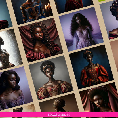Black Royalty – AI Art Prompt Guide (PDF for DALL·E & MidJourney)